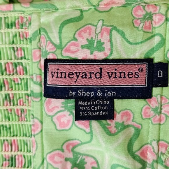 Lilly Pulitzer Strapless Dress 0 Starfish Flowers - Picture 4 of 4